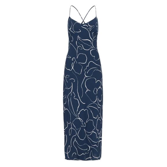 Madewell Layton Slip Dress in Blue, Size US 4 - Picture 1 of 8